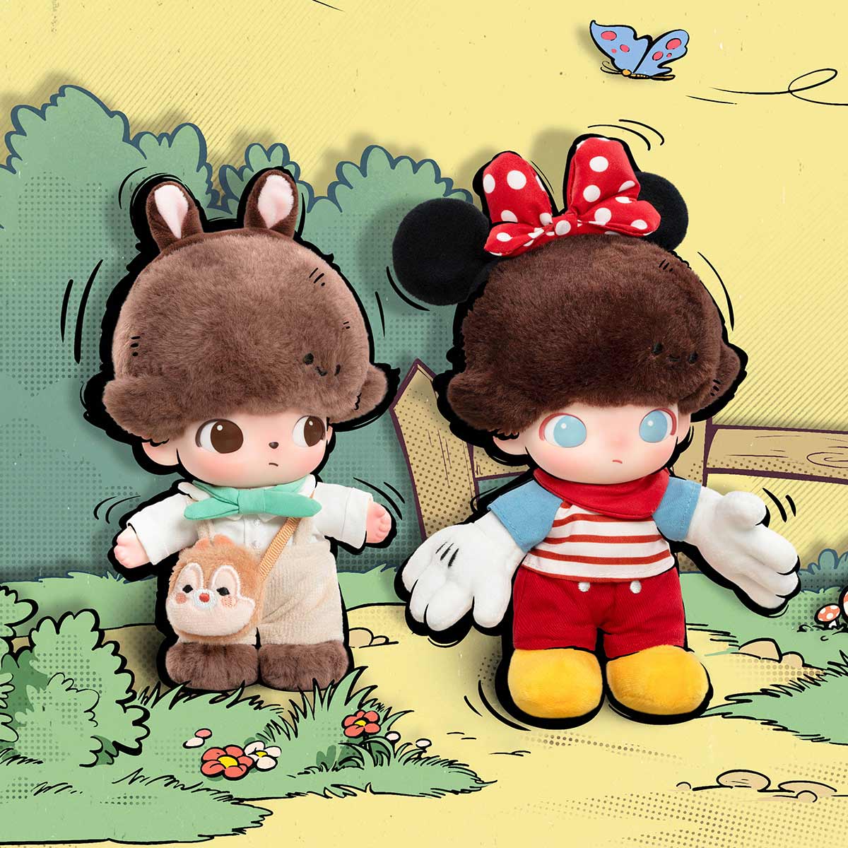 DIMOO WORLD × DISNEY Series-Vinyl Plush Keychain Blind Box