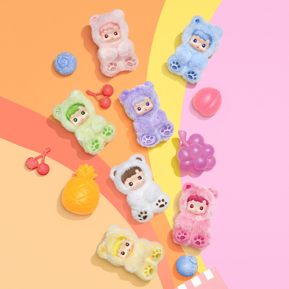 POP MART Haci Pupu Gummy Bear Vinyl Plush Pendant Blind Box
