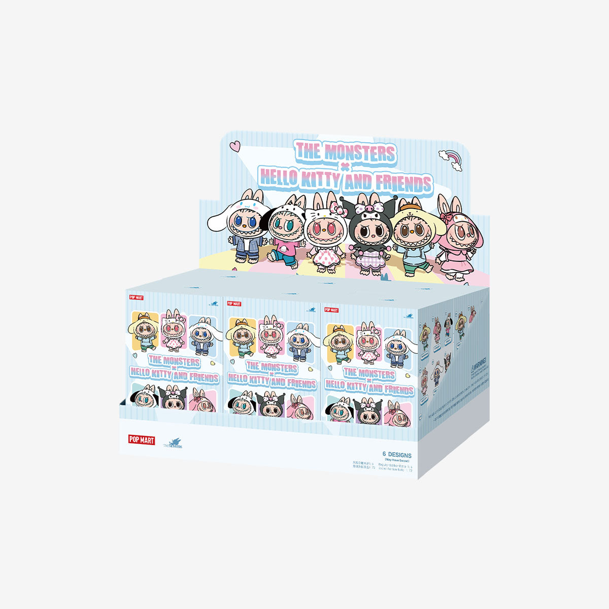 THE MONSTERS × Hello Kitty and Friends Series-Vinyl Plush Pendant Blind Box