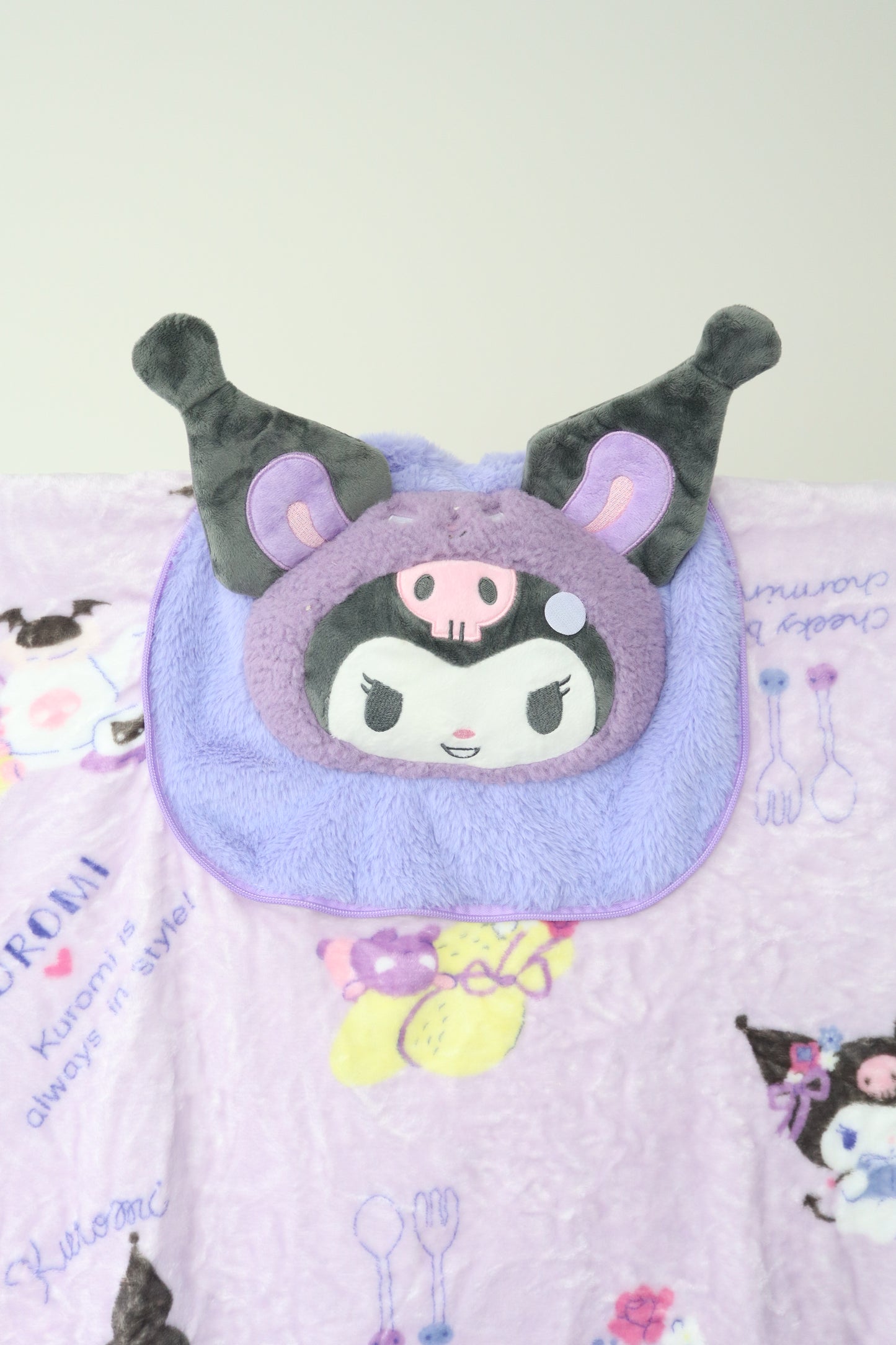 2 in 1 Kuromi Pillow and Blanket