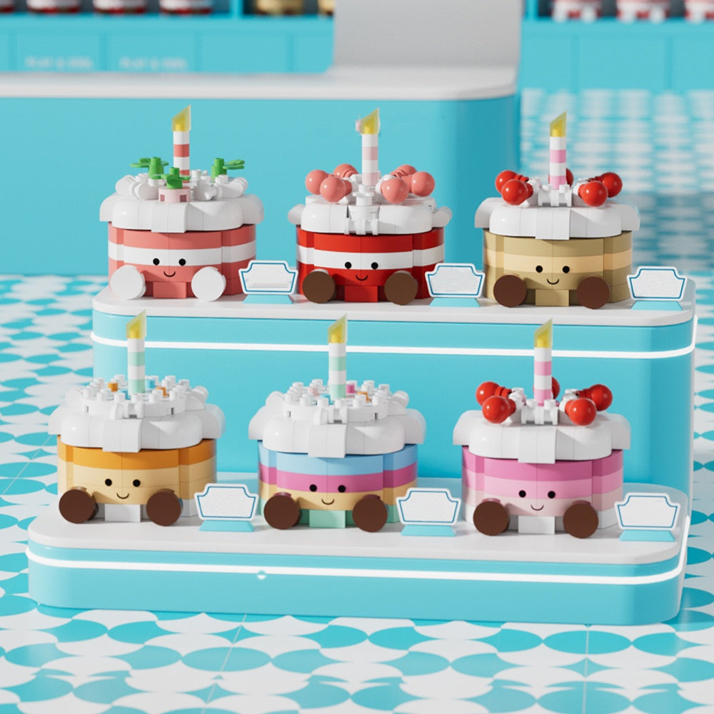 Vanilla Strawberry Cake Blocks