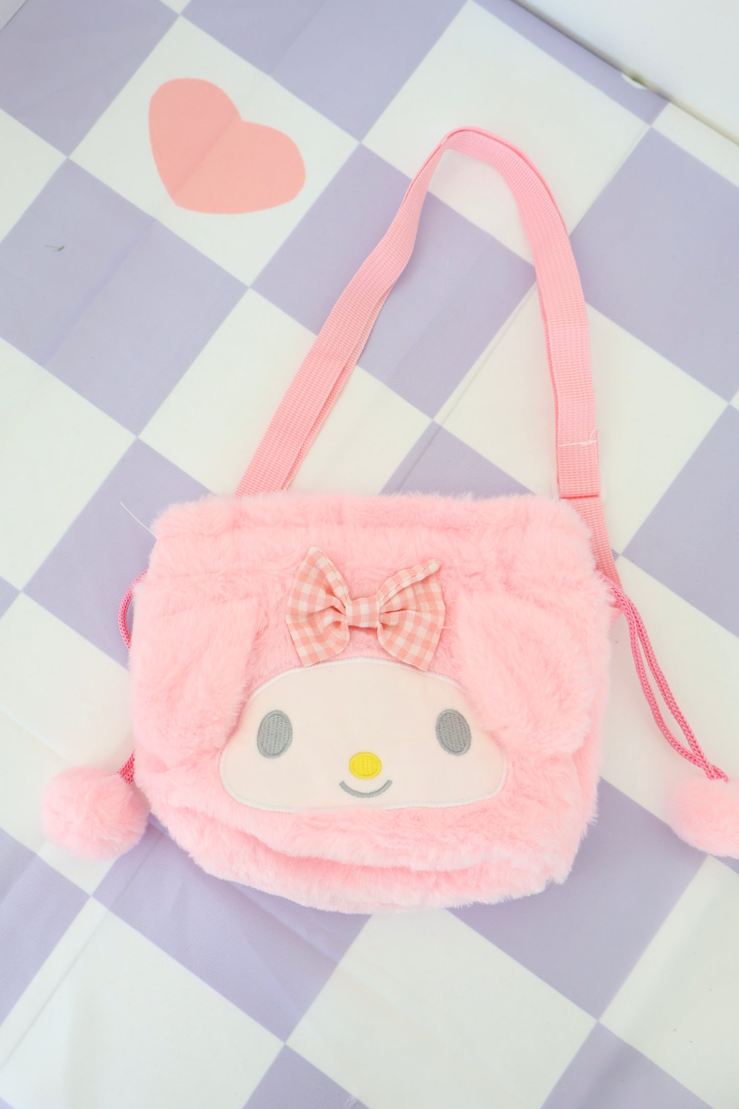 My Melody Drawstring Plush Bag