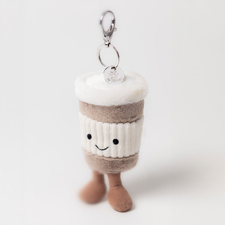 Jellycat Coffee-To-Go Bag Charm