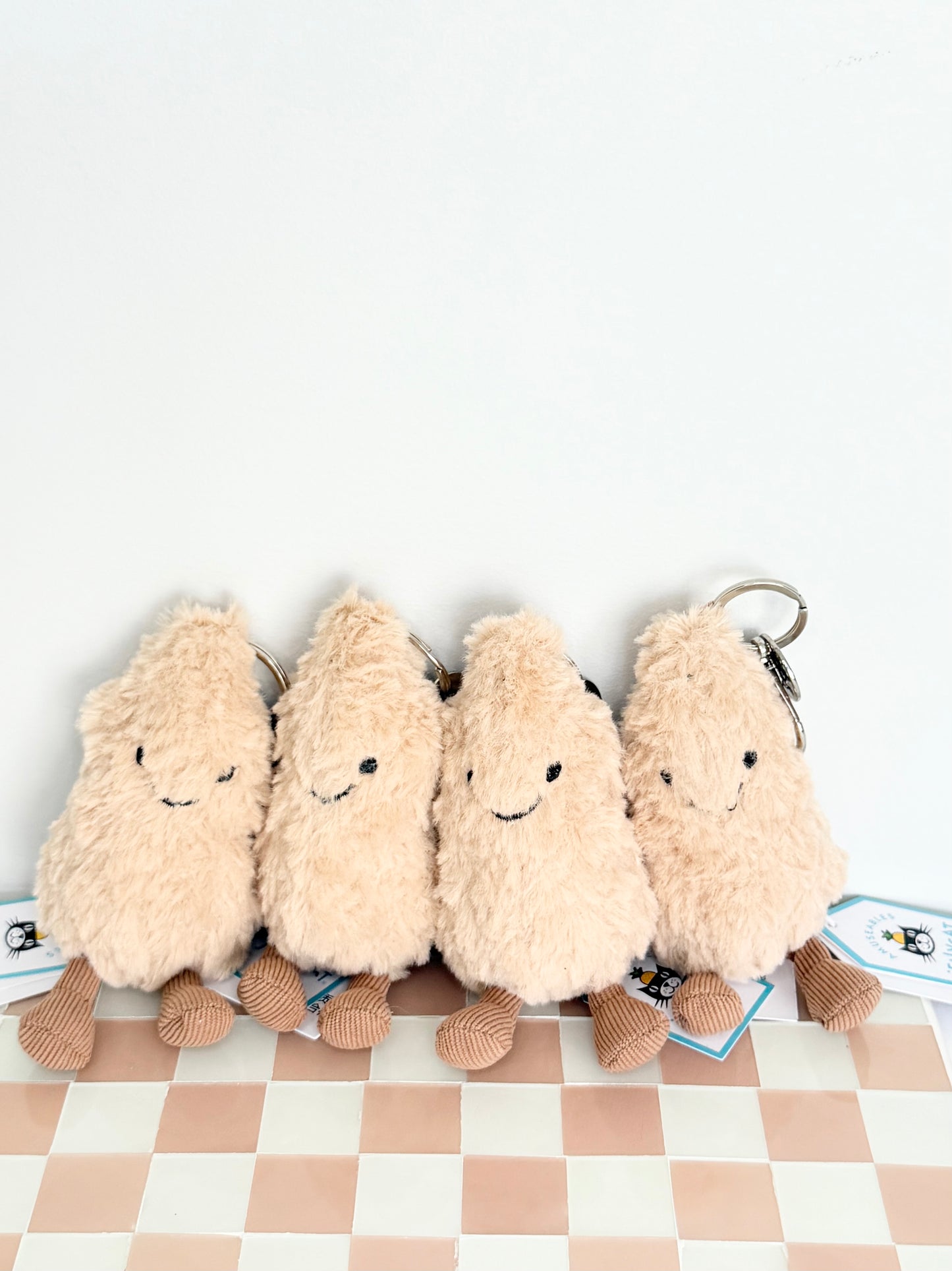 Jellycat Amuseables Bag Charm - Peanut