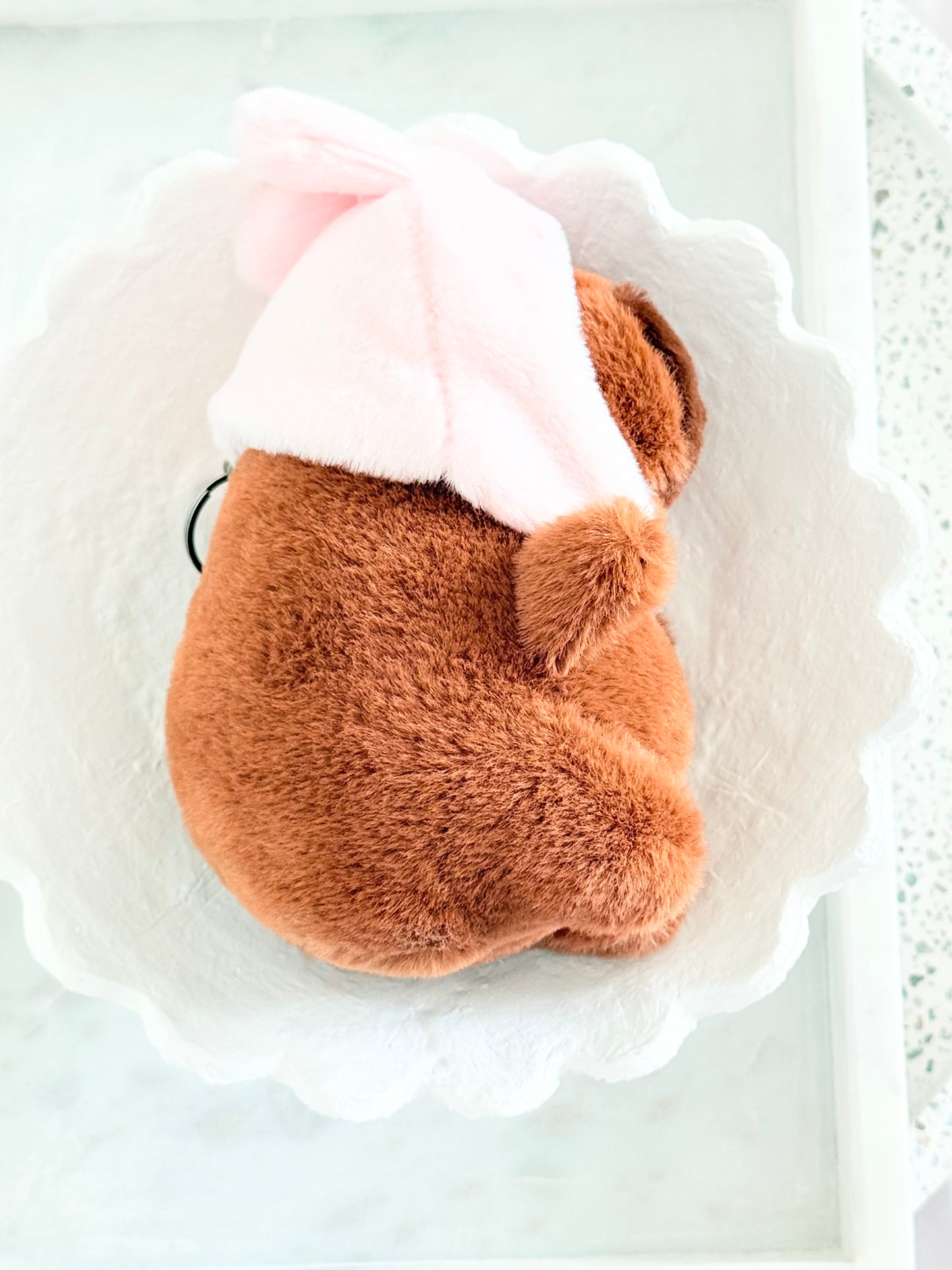 Capybara x Bunny Keyring