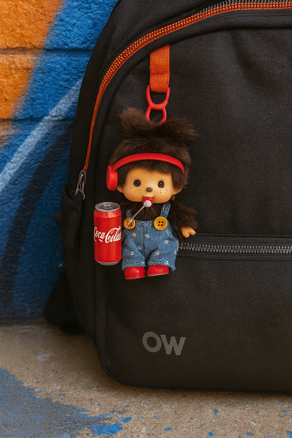 Monchhichi x Coke Keyring