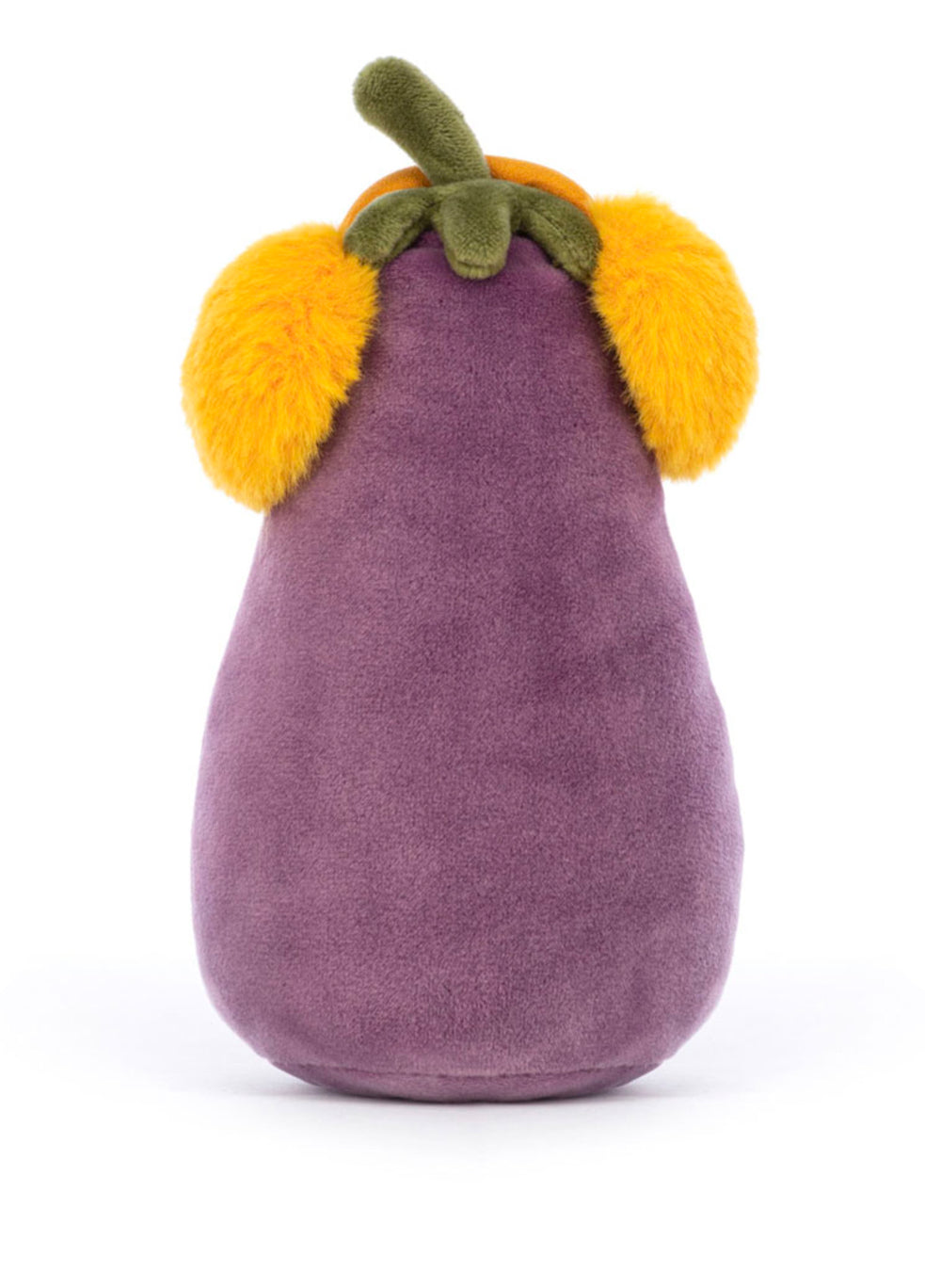 Eggplant with Earmuffs Plush