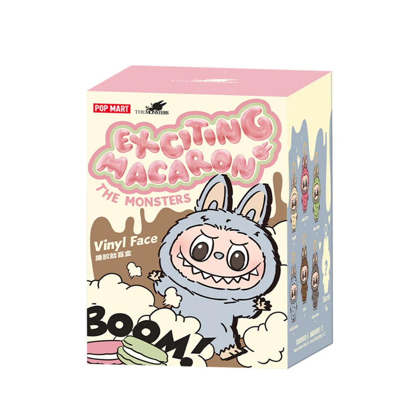 POP MART Labubu The Monsters Macaron Vinyl Face Set of 6