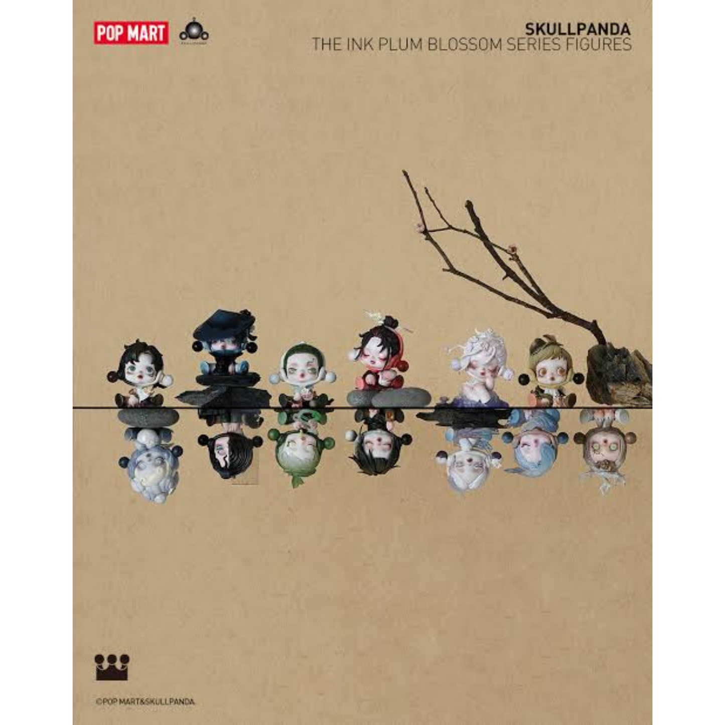 POP MART Skullpanda Ink Plum Blossom Series