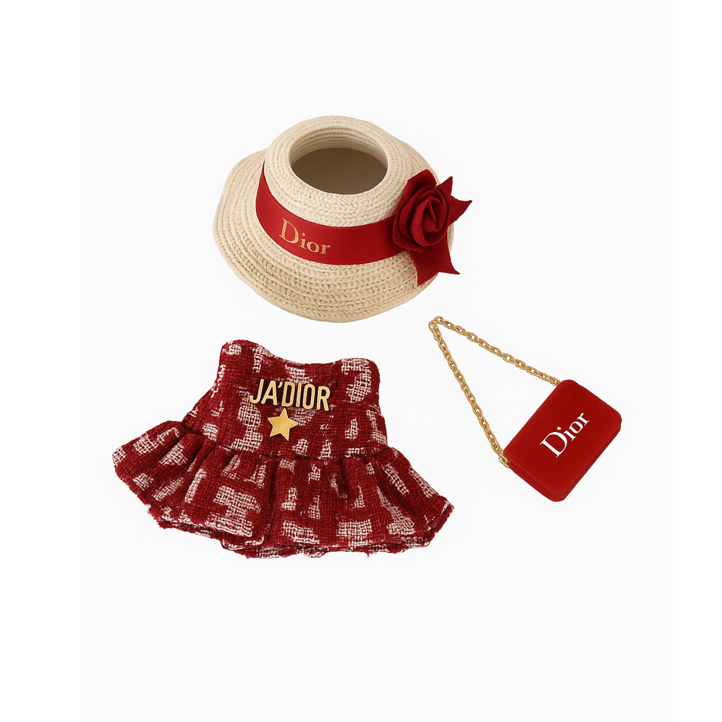 LABUBU Red Dior Set