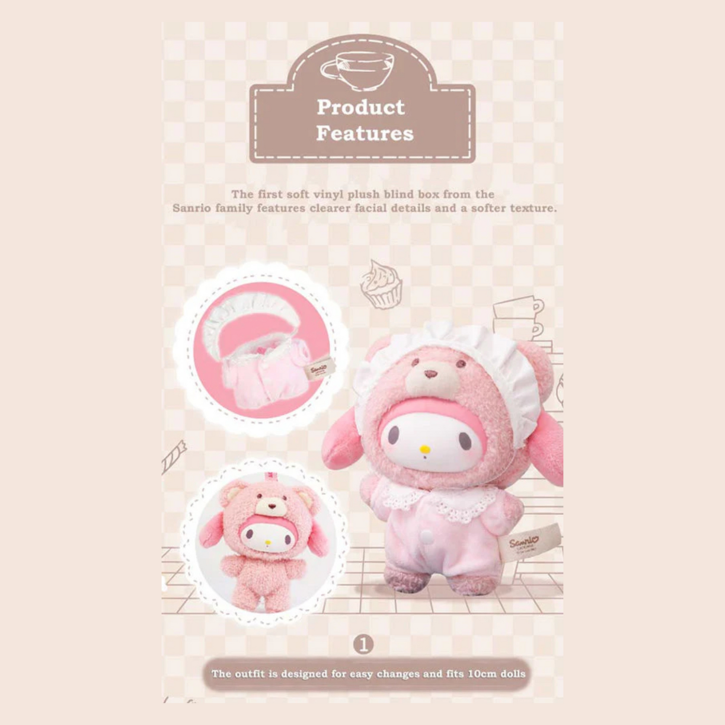 Sanrio Latte Baby Series Blind Box