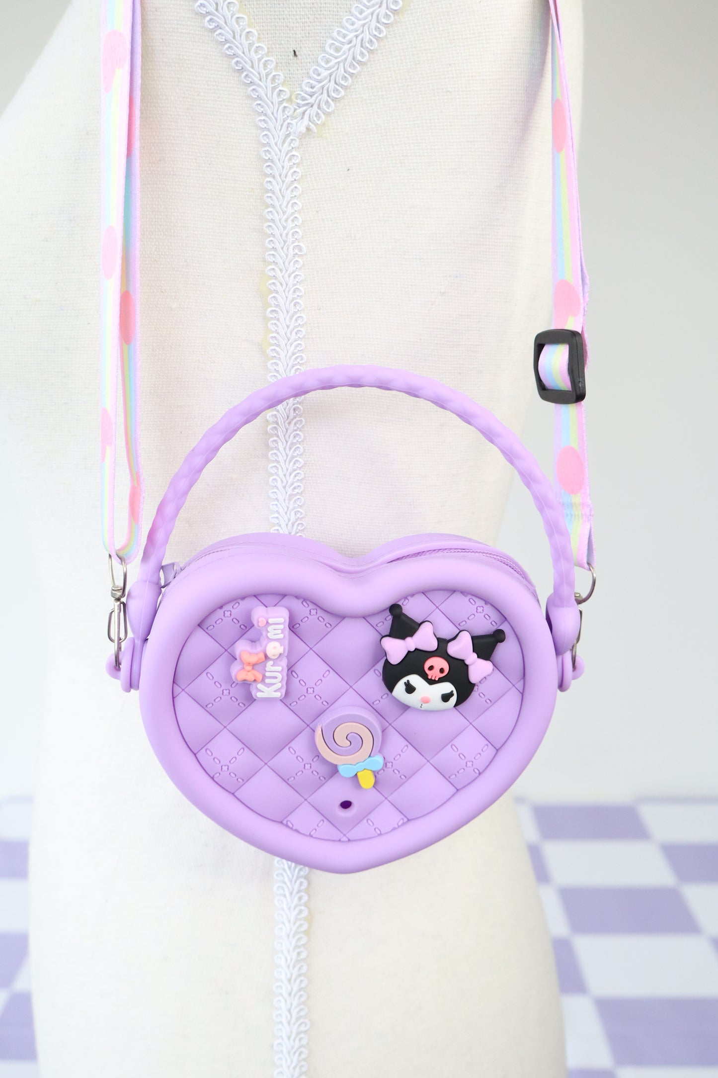 Kuromi Mini Heart Bag