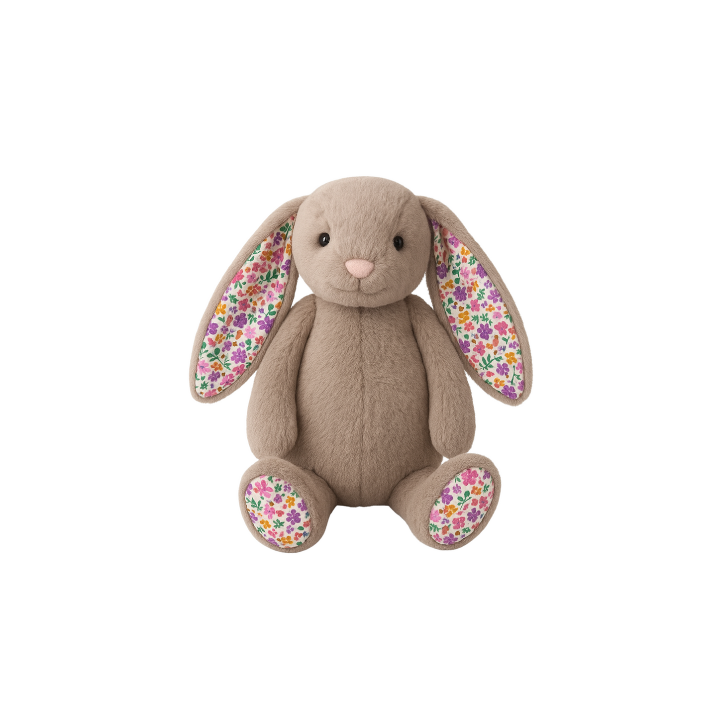 Brown Floral Bunny 30cm