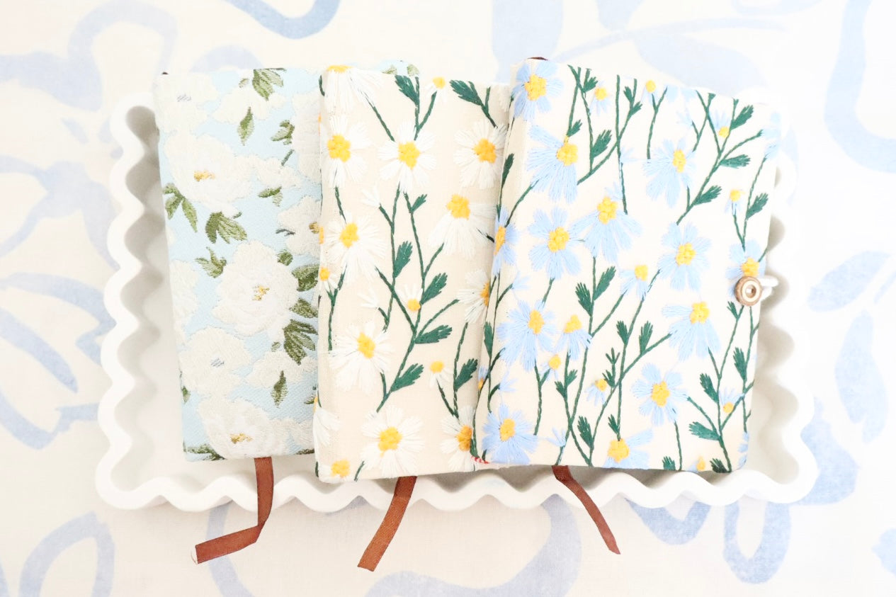 Flower Embroidery Notebooks