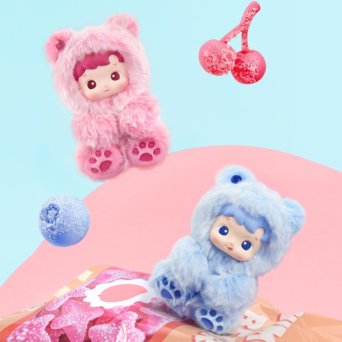 POP MART Haci Pupu Gummy Bear Vinyl Plush Pendant Blind Box
