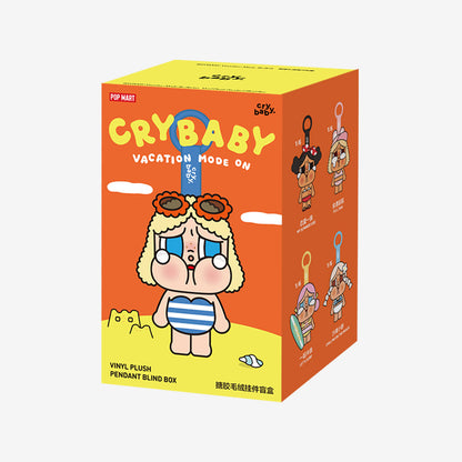 POP MART CRYBABY Vacation Mode On Series-Vinyl Plush Pendant Blind Box
