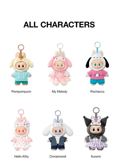 THE MONSTERS × Hello Kitty and Friends Series-Vinyl Plush Pendant Blind Box