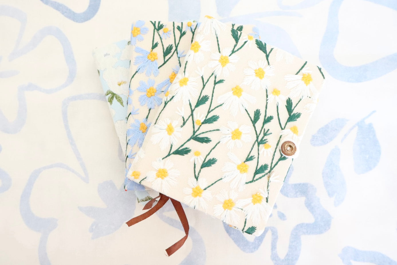 Flower Embroidery Notebooks