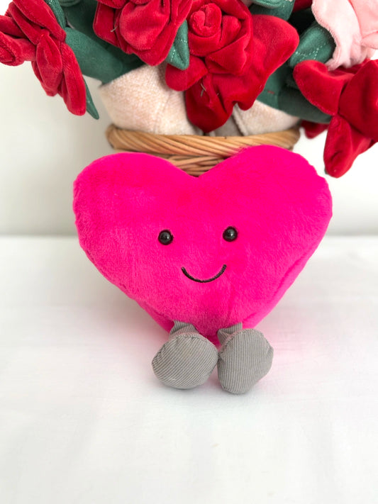 Pink Heart Plush