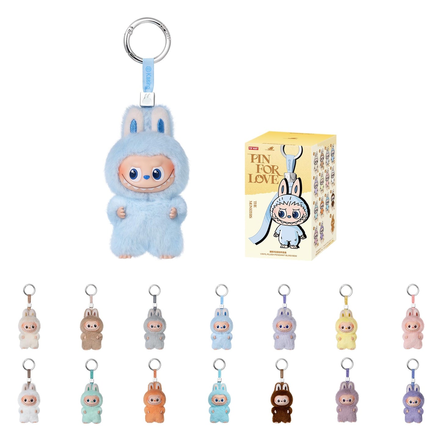 POP MART Labubu The Monsters Pin For Love - Vinyl Plush Pendant Blind Box (A-M)