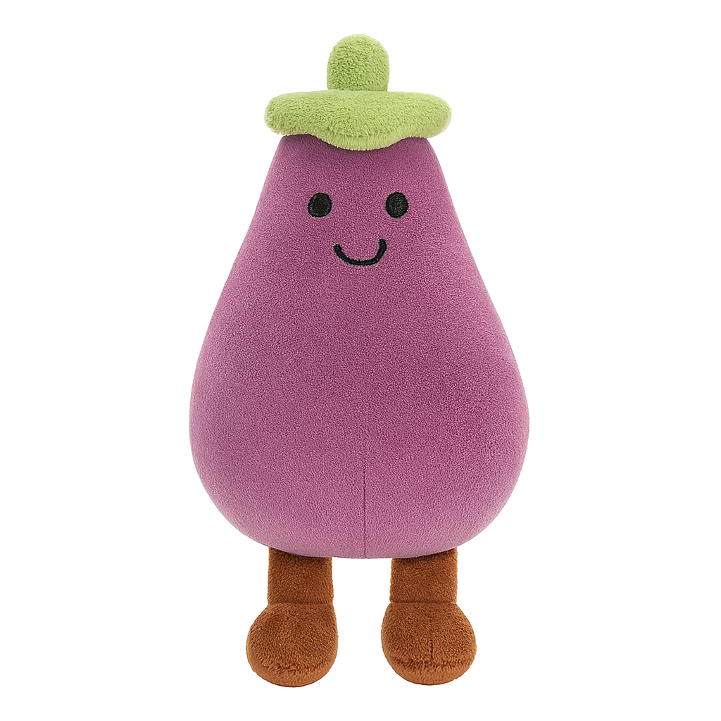 Eggplant Bag Charm