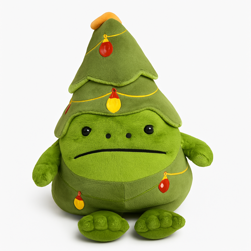 Frog x Xmas Tree Plush