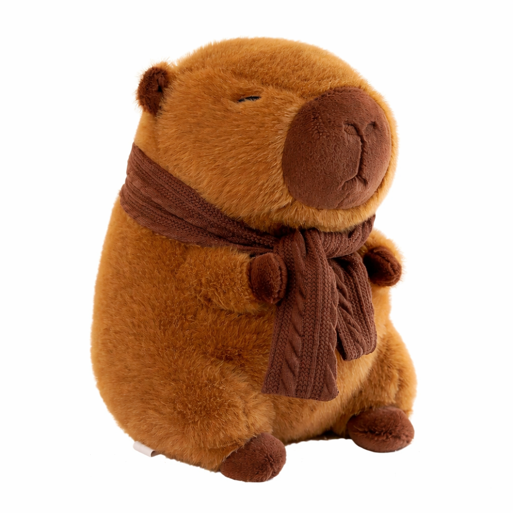 Capybara x Brown Scarf