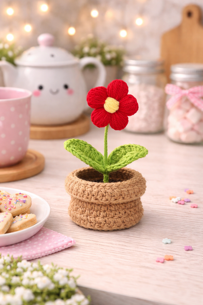 Mini Red Daisy