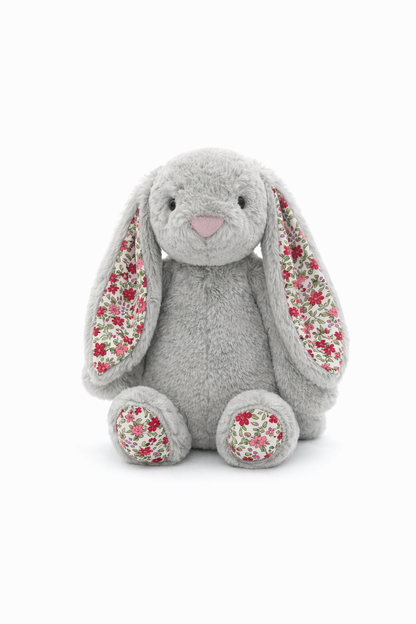 Floral Silver Bunny