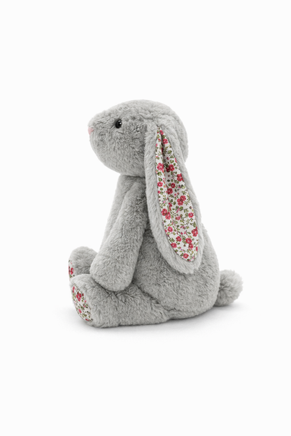 Floral Silver Bunny