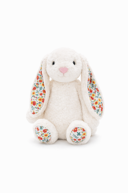 Floral White Bunny
