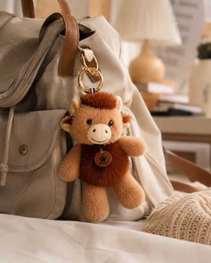 Highland Cow Plush Pendant