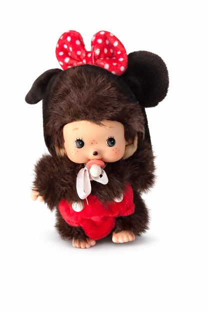 Monchhichi x Minnie Plush Keychain
