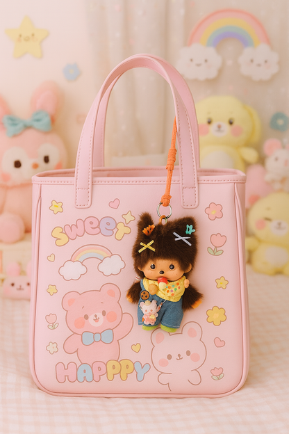 Monchhichi x Hello Kitty Keychain