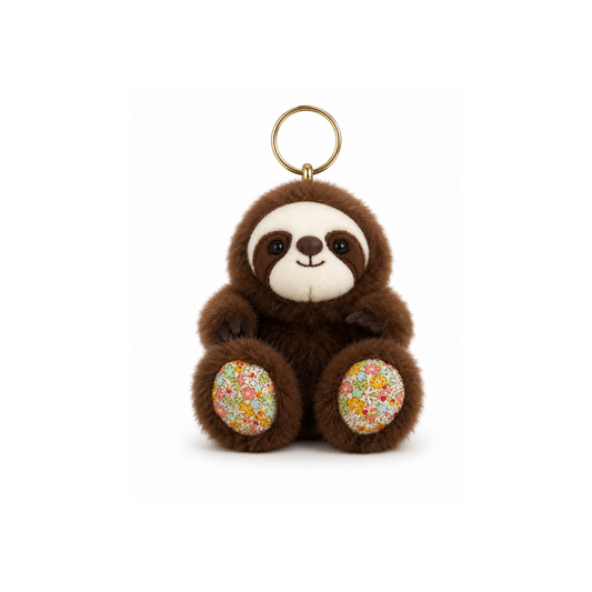 Sloth Floral Plush Pendant