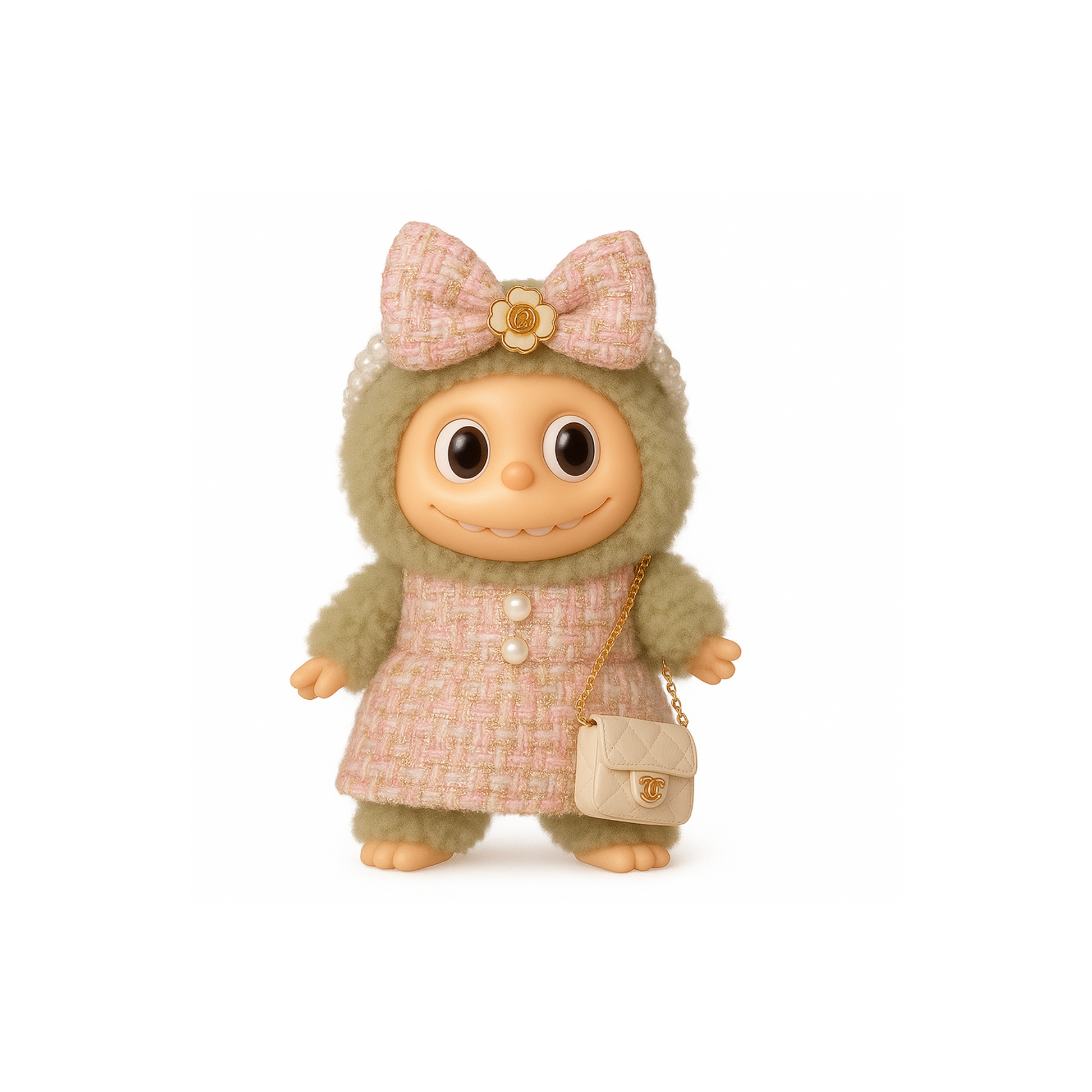 LABUBU着せ替え17センチコスチューム シャネル LABUBU Pink Chanel Dress – Shinzo Japanese Gifts