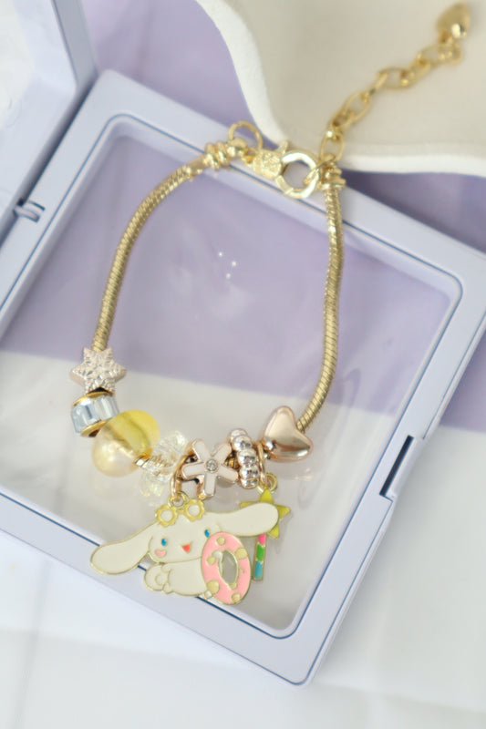Cinnamoroll Gold Charm Bracelet