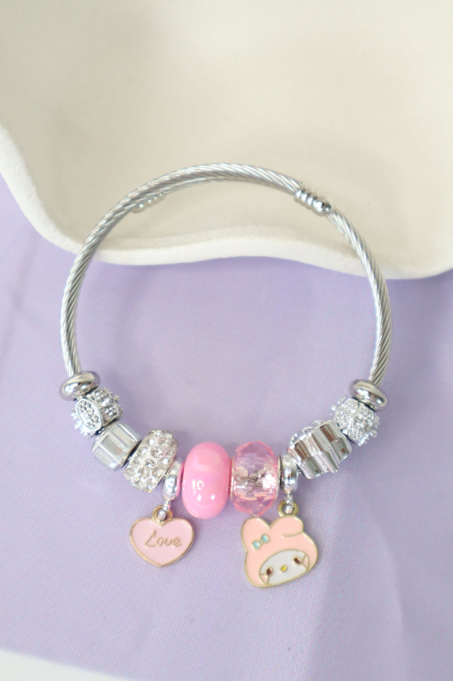 My Melody Silver Charm Bracelet
