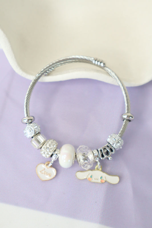 Cinnamoroll Silver Charm Bracelet