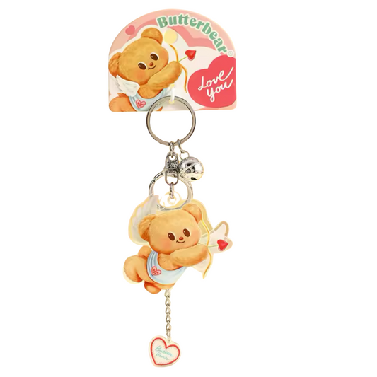 Butterbear Love You Keychain