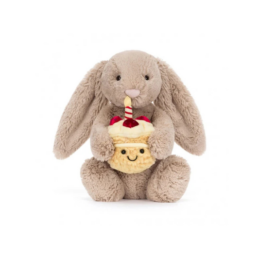 Jellycat Bashful Beige Birthday Bunny