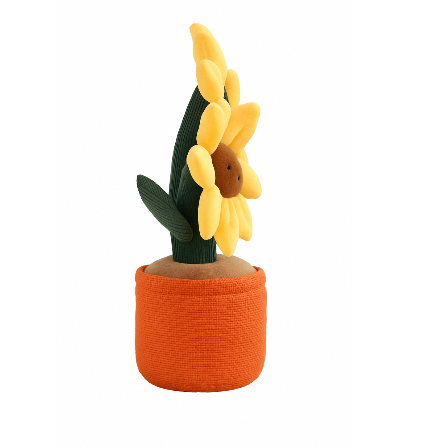 Tangerine Sunflower Pot