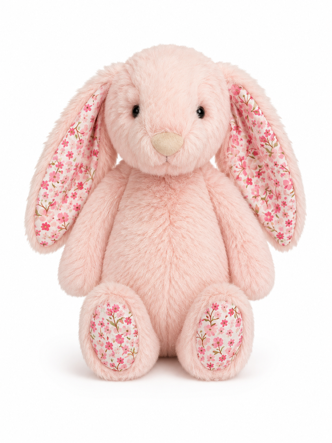 Peach Floral Bunny