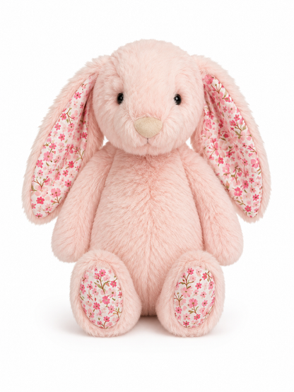 Peach Floral Bunny