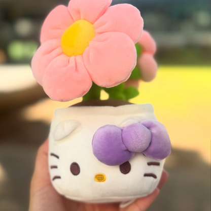 Hello Kitty Plush Pot Plant
