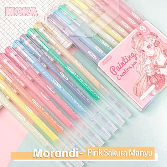 9PK Morandi Coloured Gel Pens