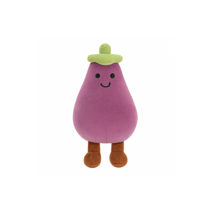 Eggplant Bag Charm