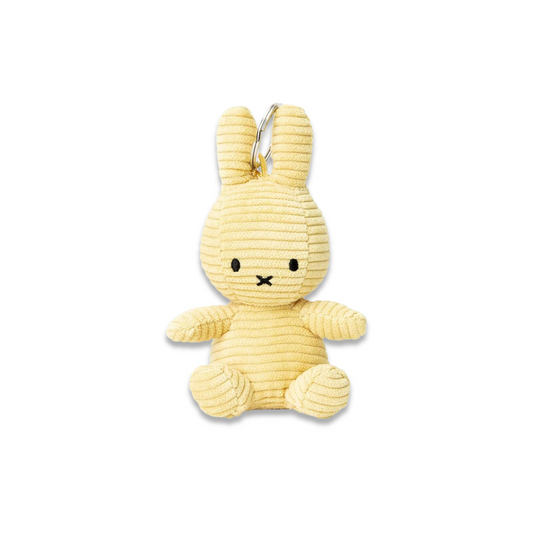 Miffy Corduroy Keychain Cream Yellow