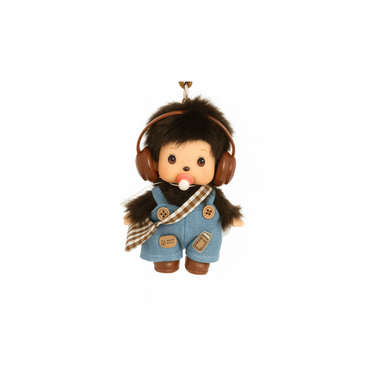 Monchhichi X Overalls Keyring