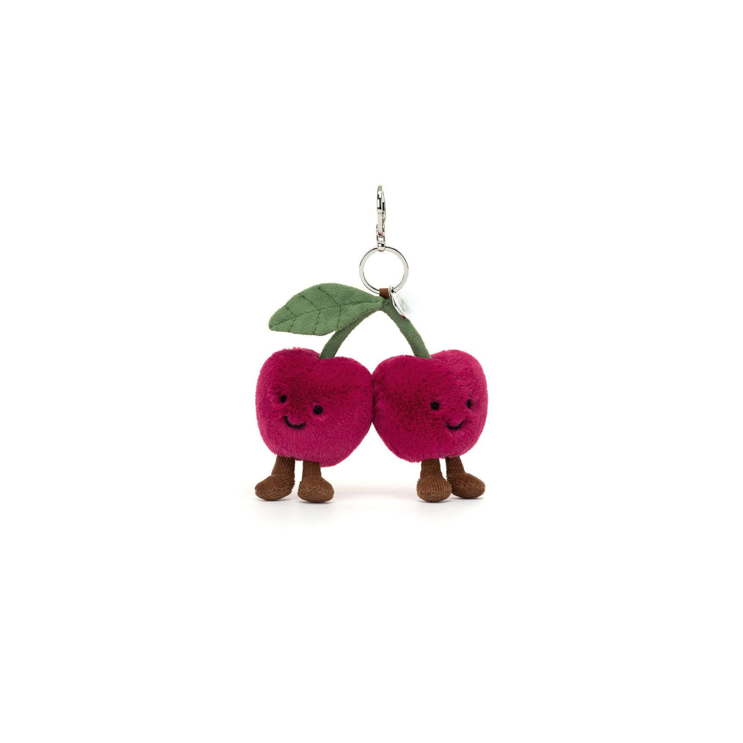 Heart Cherry Bag Charm